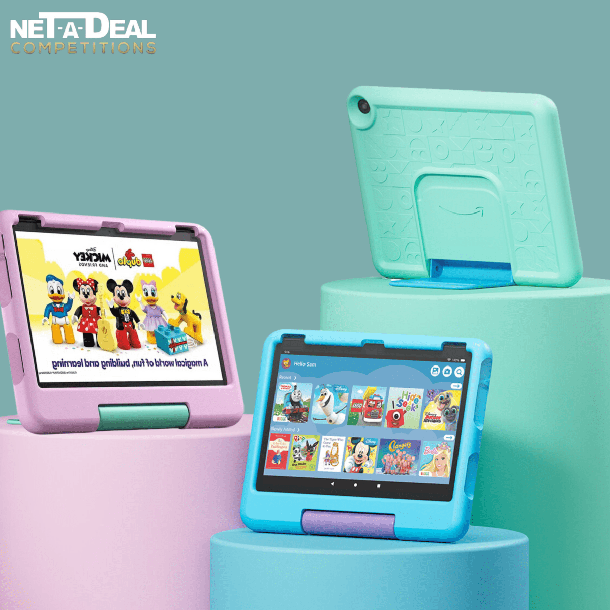 2 AMAZON Fire HD10 Kids 10.1” TABLETS #3
