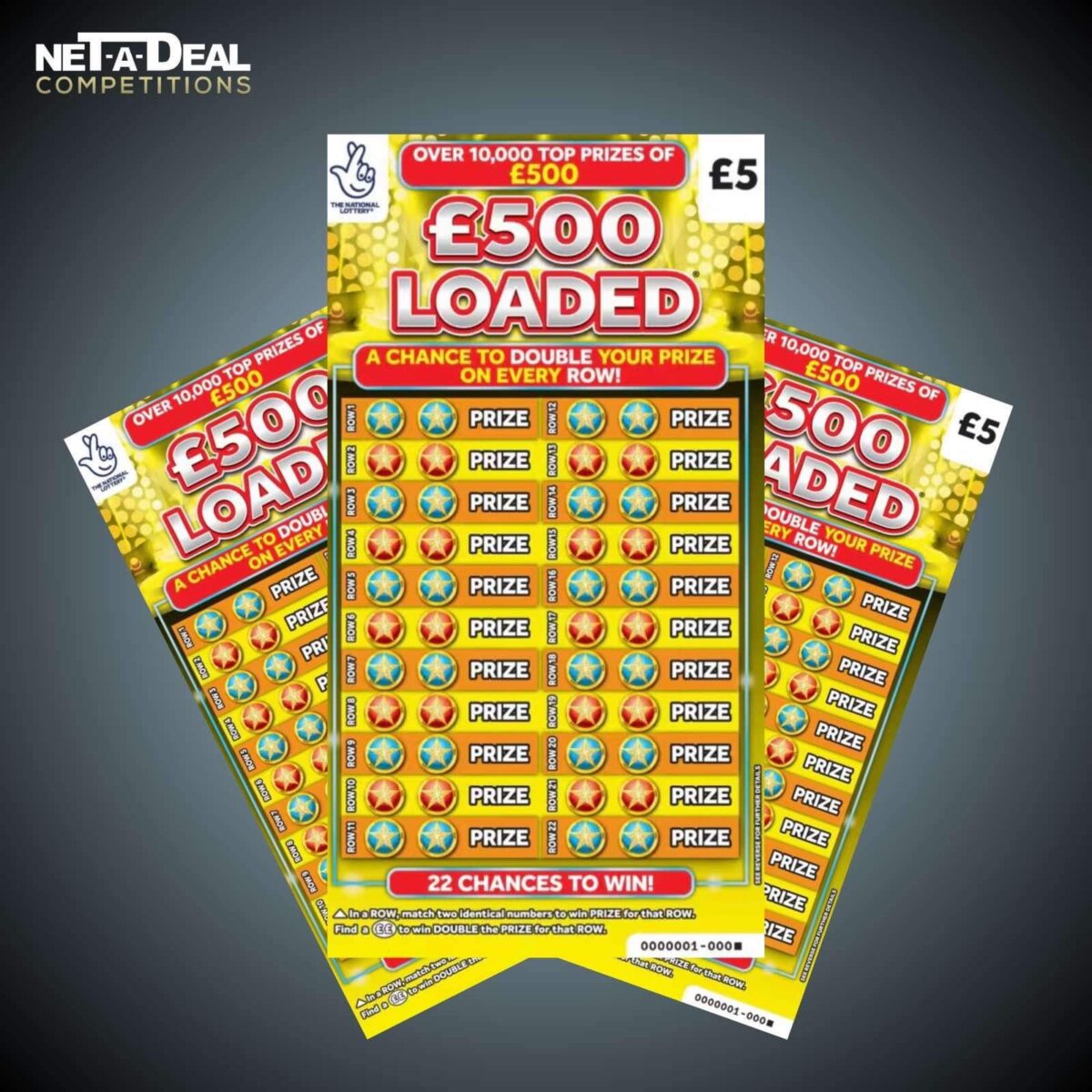 £500 LOADED Scratch Cards