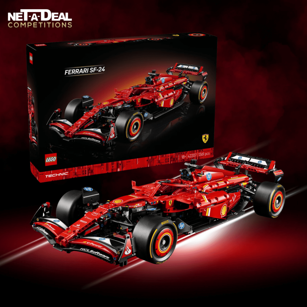LEGO Technic Ferrari SF-24 F1 Car Model
