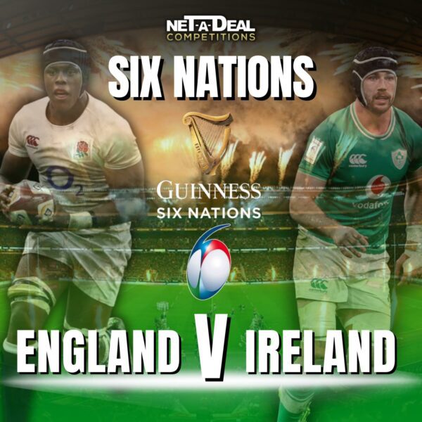 Win Two England vs Ireland 6 Nations Tickets + Hotel stay in our UK & ROI competition
