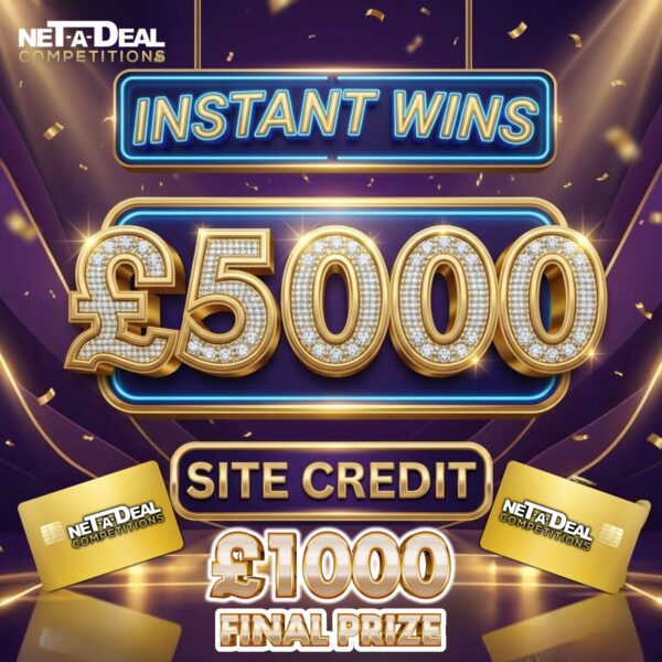 £5000 Site Credit Instant Wins competition UK & ROI competition