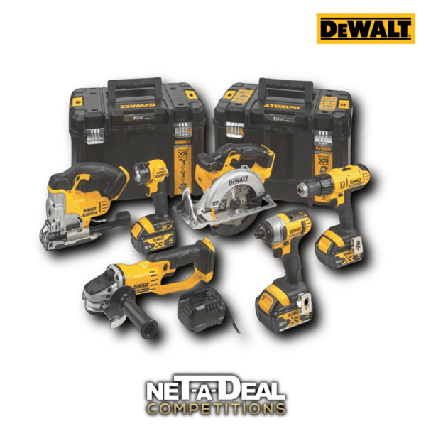 Win the dewalt 6 piece tool set in our UK & ROI competition