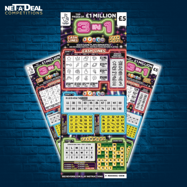 Win a Pack of 60 £5 scratch cards in our UK & ROI competition