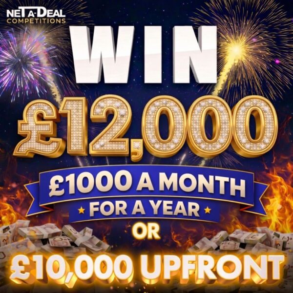 Win £1000 a month for a year in our UK & ROI competition