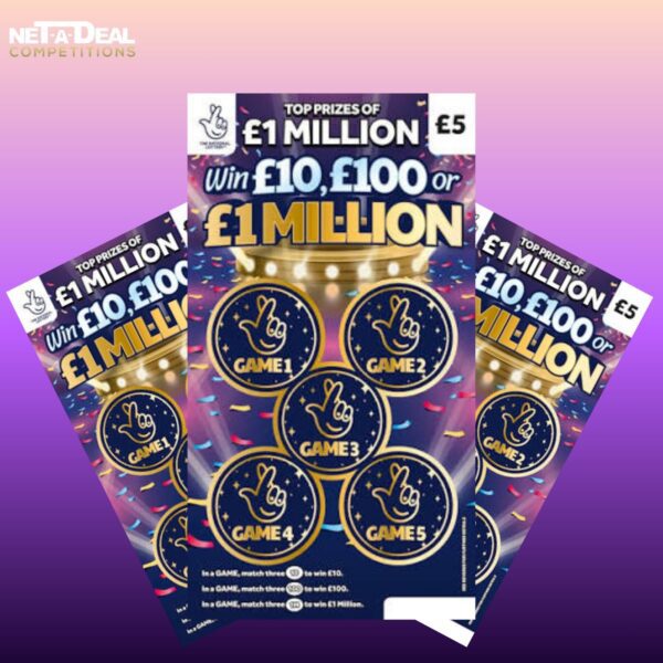 Win a pack of 60 £5 scratch cards in our UK & ROI competition