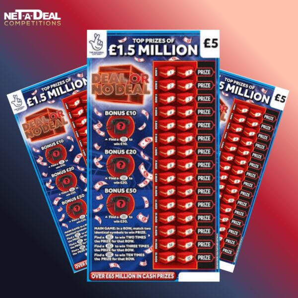 Win a pack of 60 £5 scratch cards in our UK & ROI competition