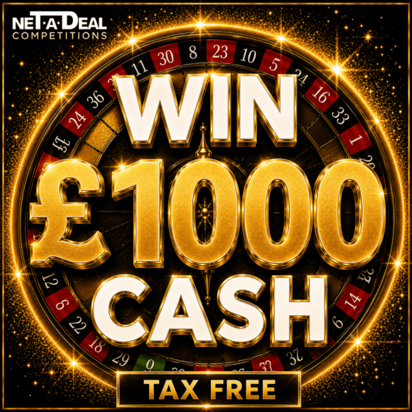 Win £1000 cash in our UK & ROI competition