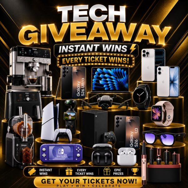 Tech Giveaway | Every ticket wins | UK & ROI competition