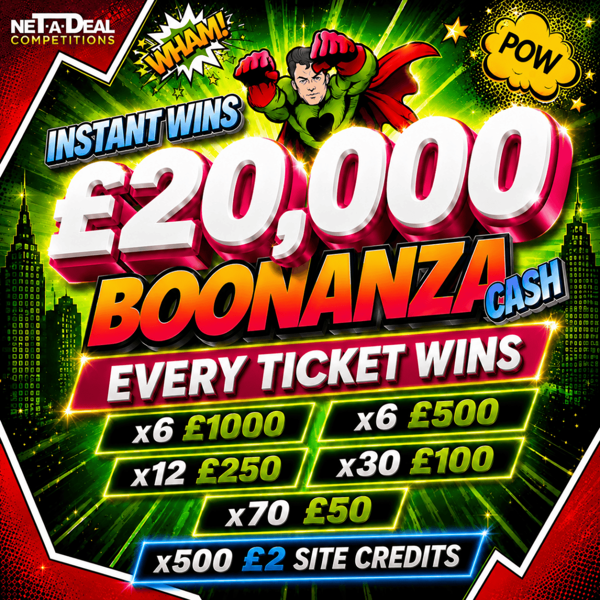 £20,000 INSTANT WIN BOONANZA | Every Ticket Wins